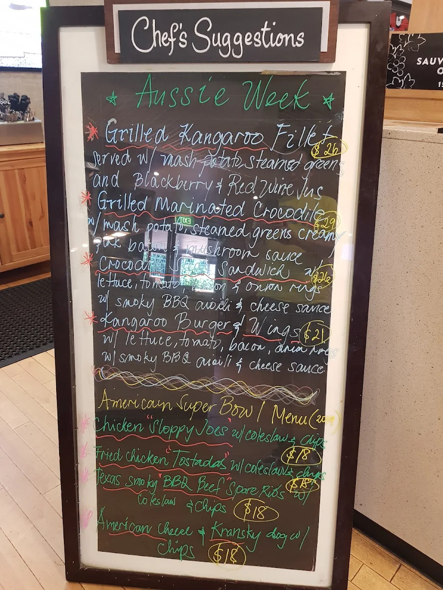 Menu, Castle Hill Tavern