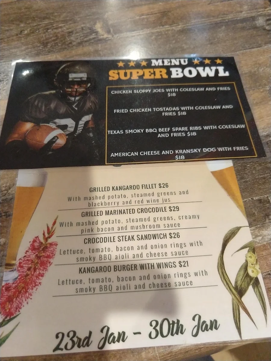 Menu, Castle Hill Tavern