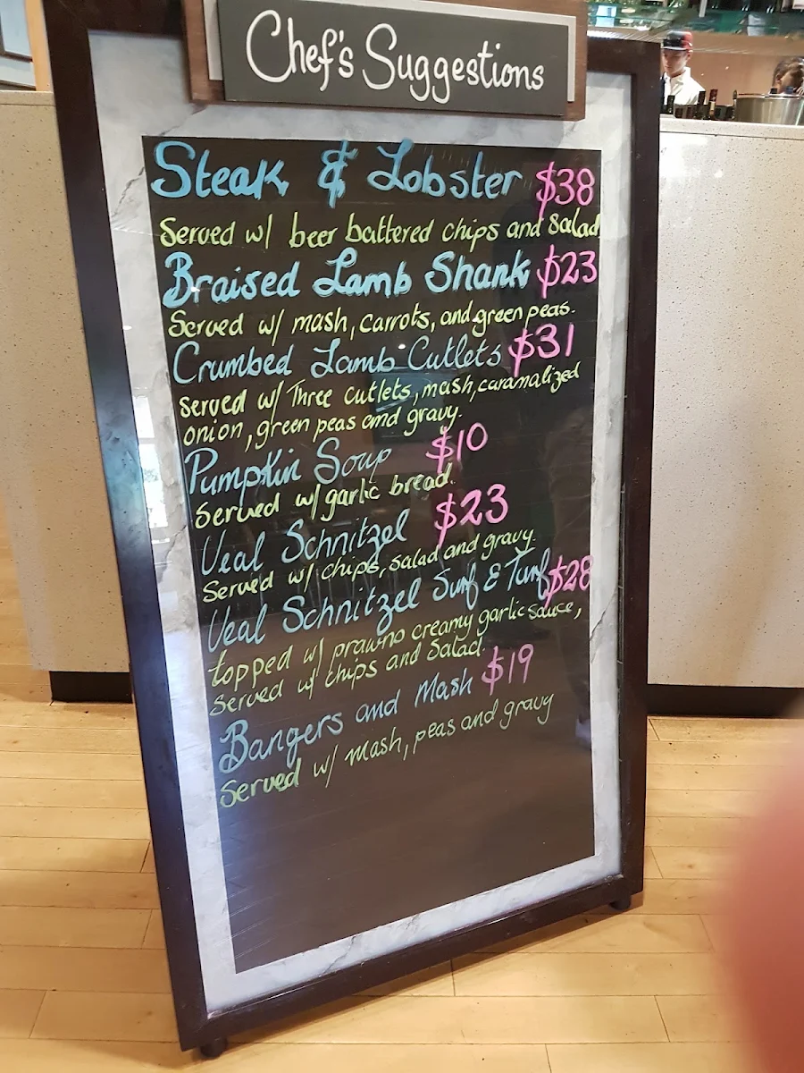 Menu, Castle Hill Tavern