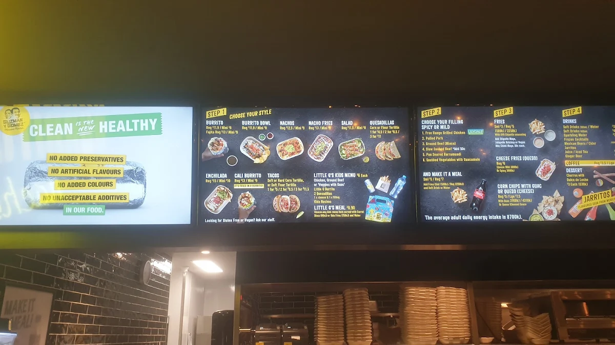 Menu, Guzman y Gomez - Rothwell