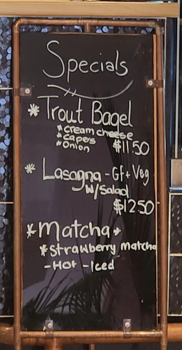 Menu, Double Picc Espresso…