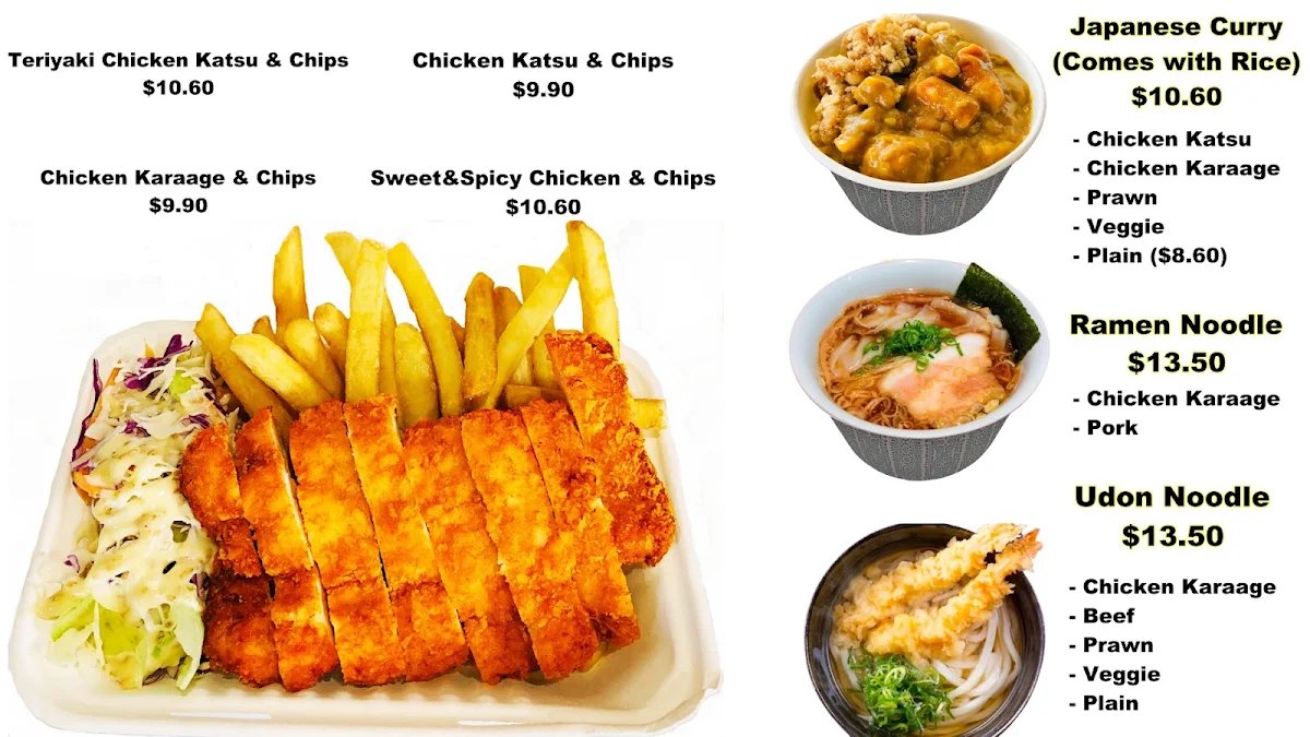 Menu, HIKARU SUSHI Warana