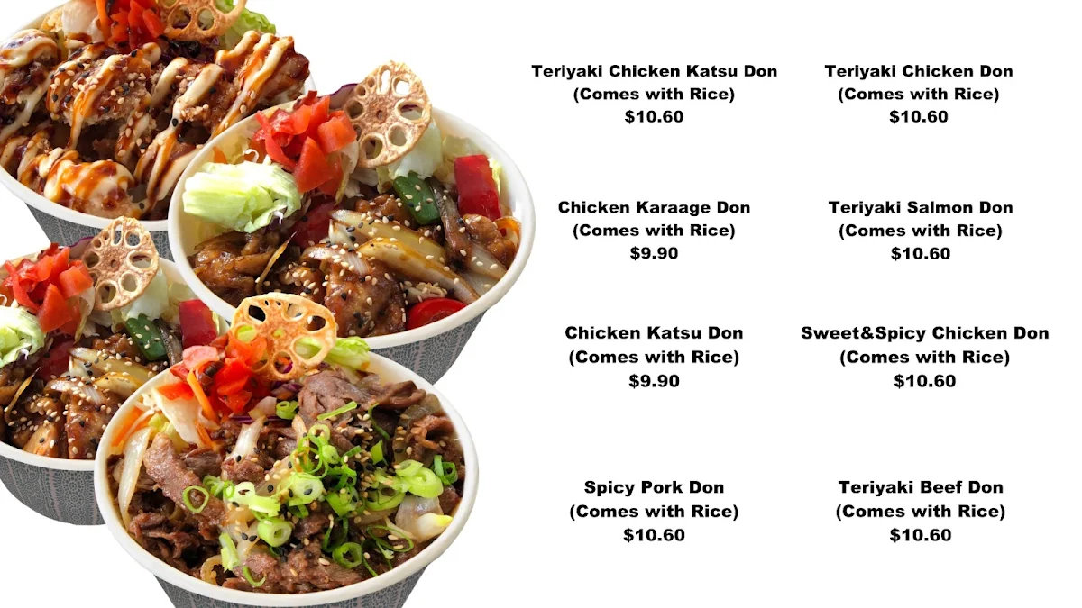 Menu, HIKARU SUSHI Warana