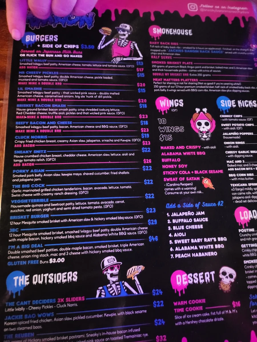 Menu, Sneaky Baron