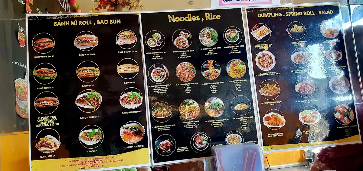Menu, Nha Trang Delights