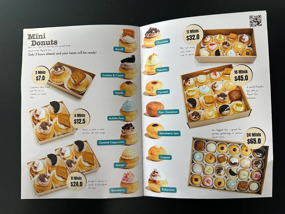 Menu, WOW Cafe and Studio