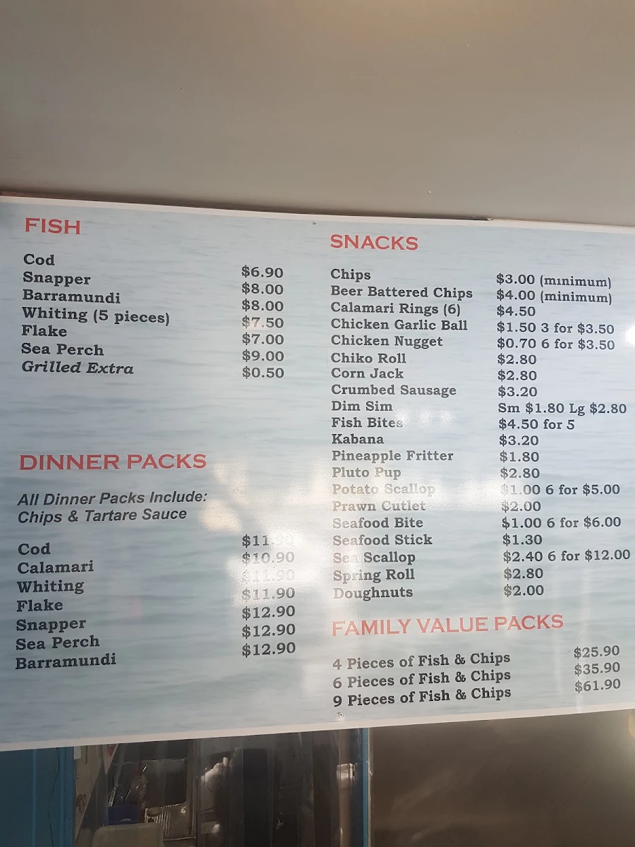 Menu, Fish and More