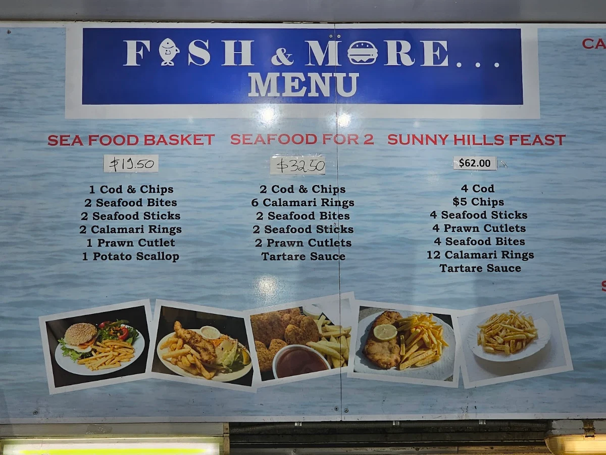Menu, Fish and More