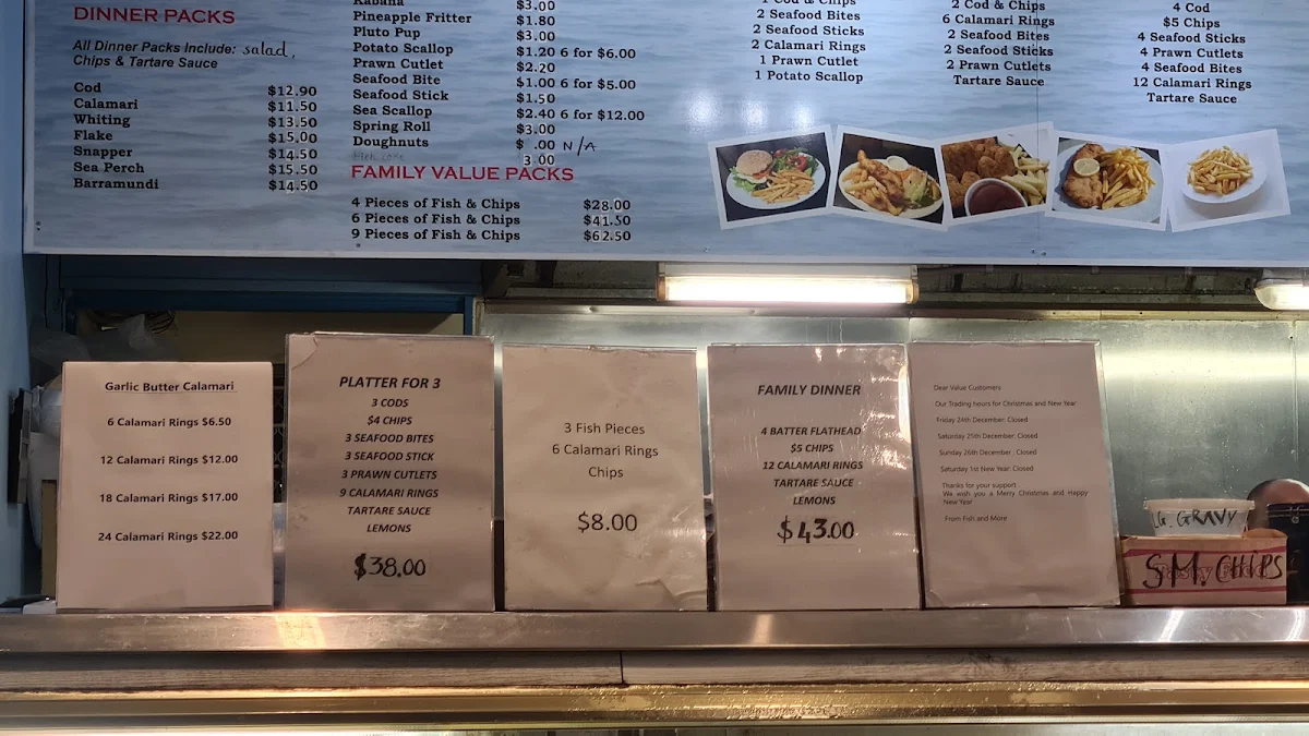 Menu, Fish and More