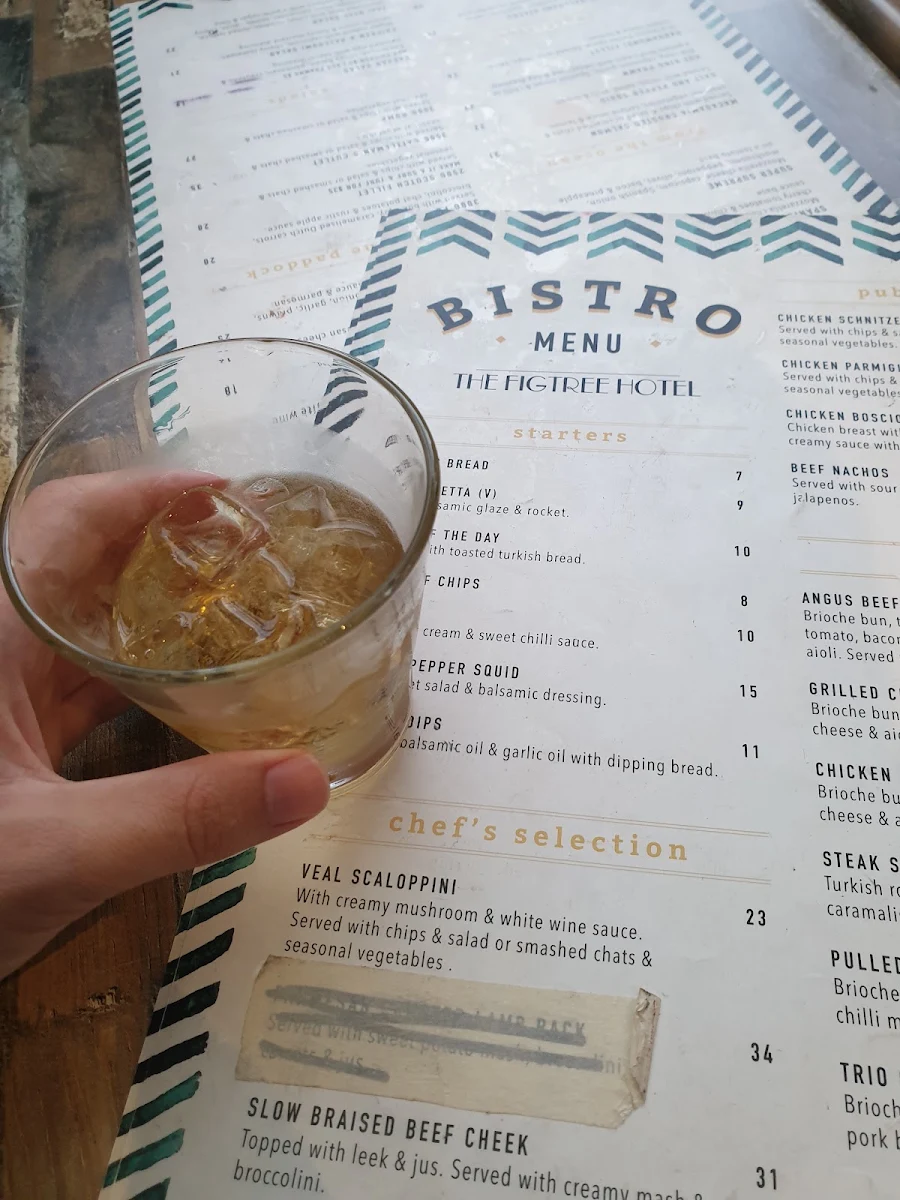 Menu, Figtree Hotel