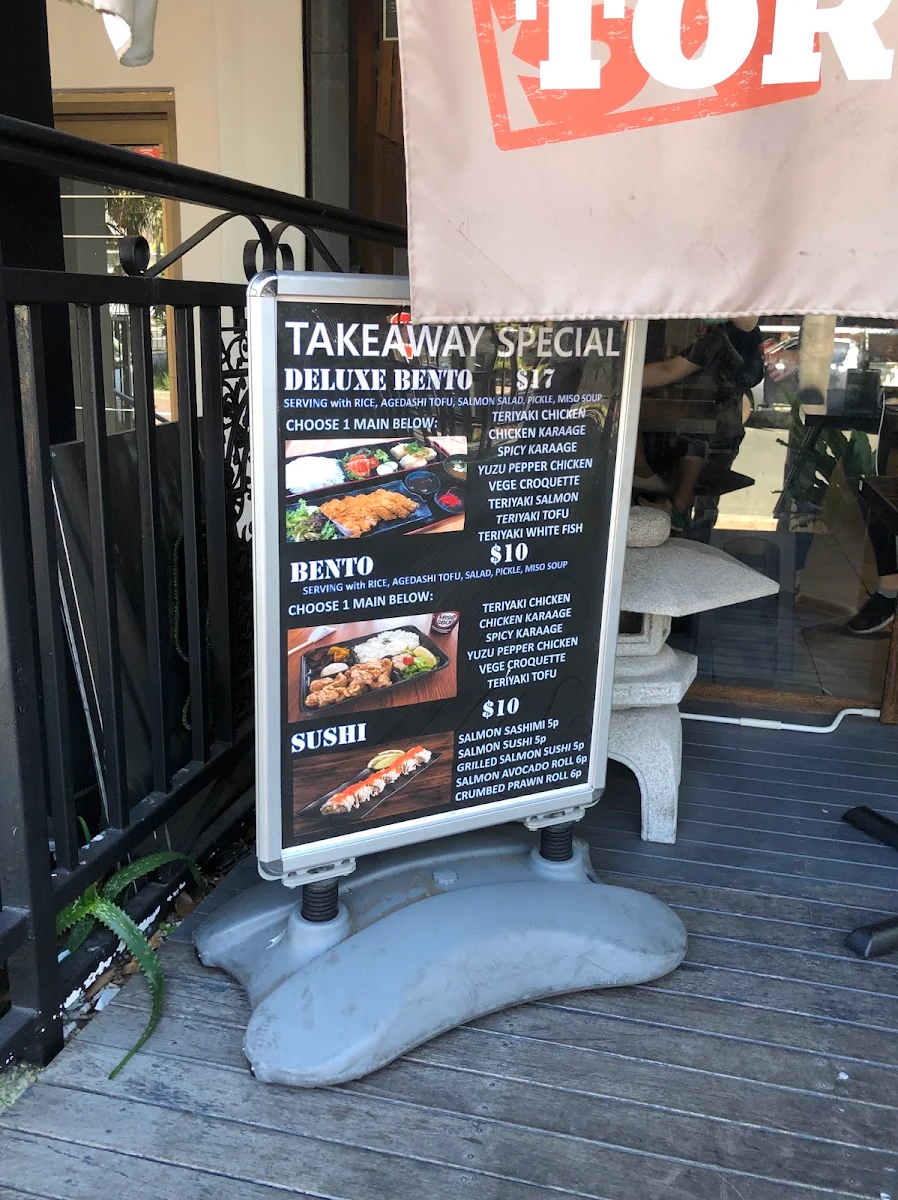 Menu, Ramen Toriichi Neutral Bay