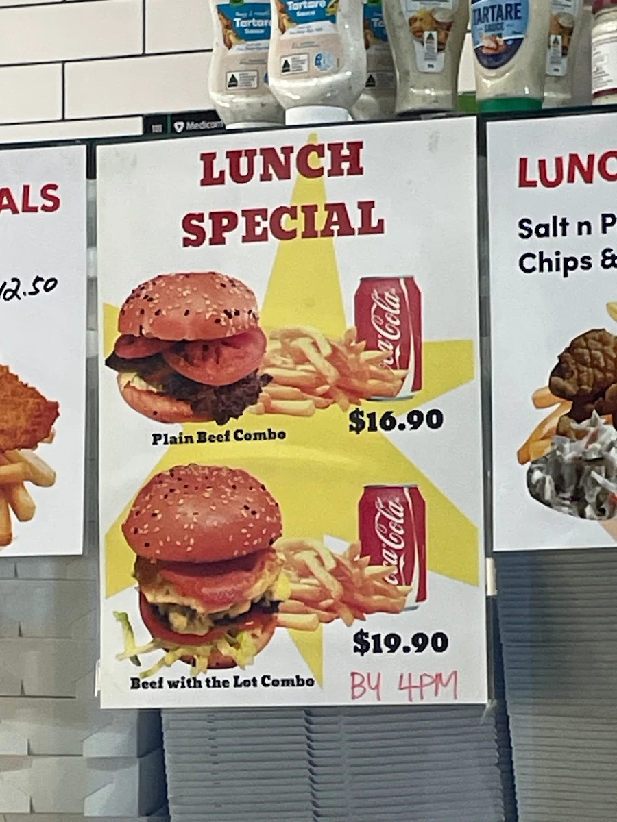 Menu, Eat Fish