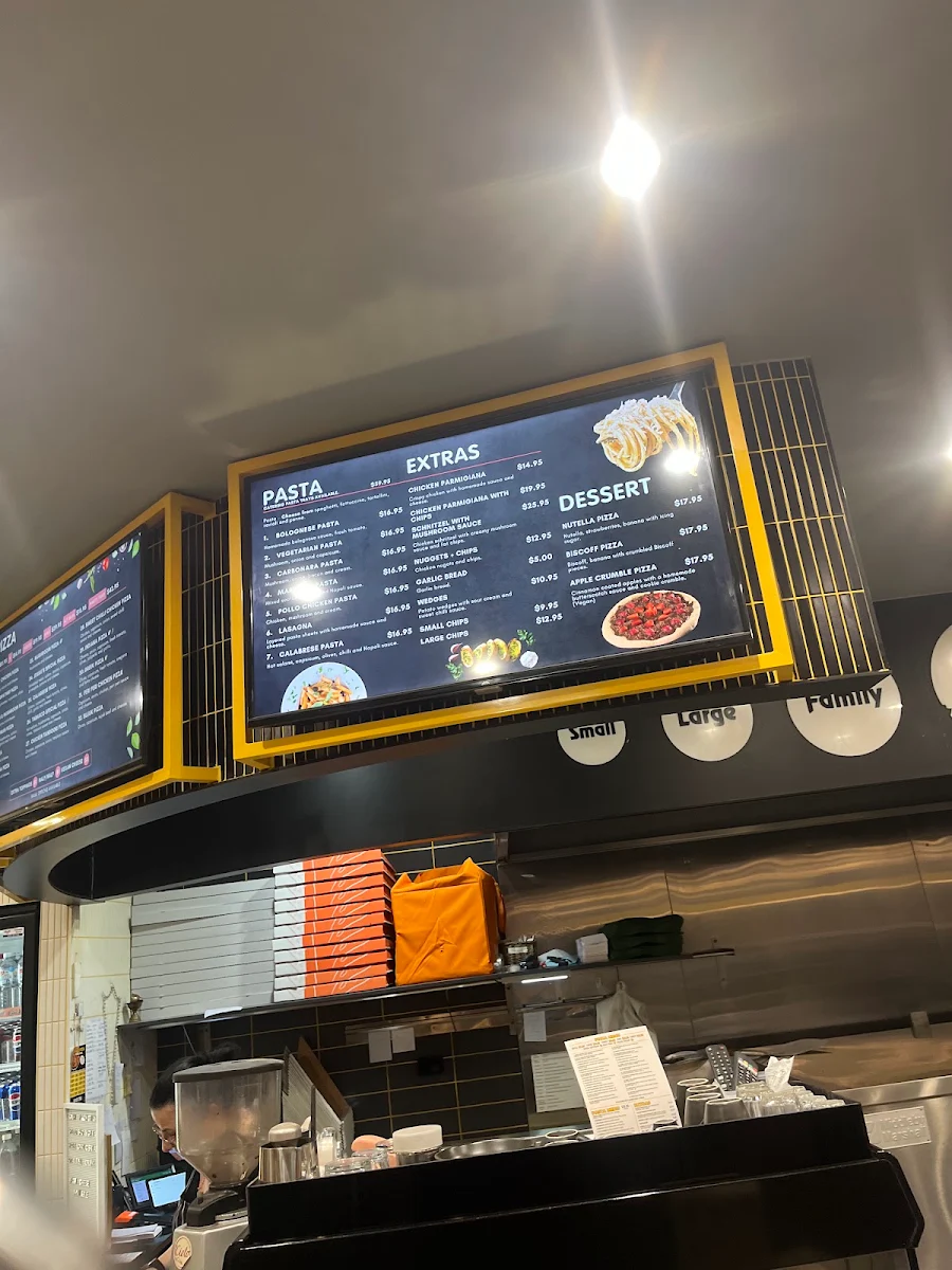 Menu, Jessie's Pizza Greenvale