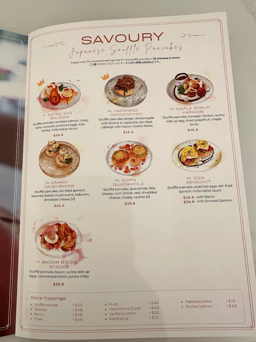 Menu, Tokyo Cloud