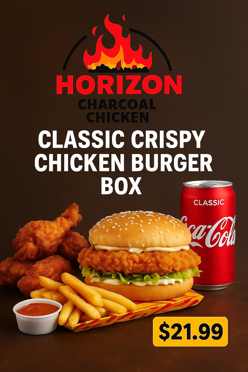 Menu, Horizon Charcoal Chicken