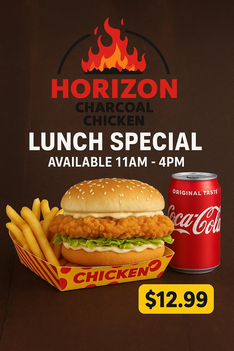 Menu, Horizon Charcoal Chicken