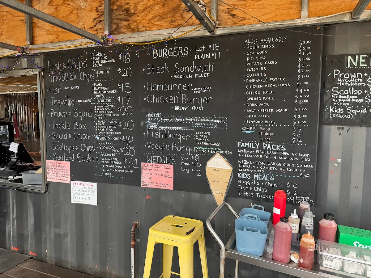 Menu, The Fish Van
