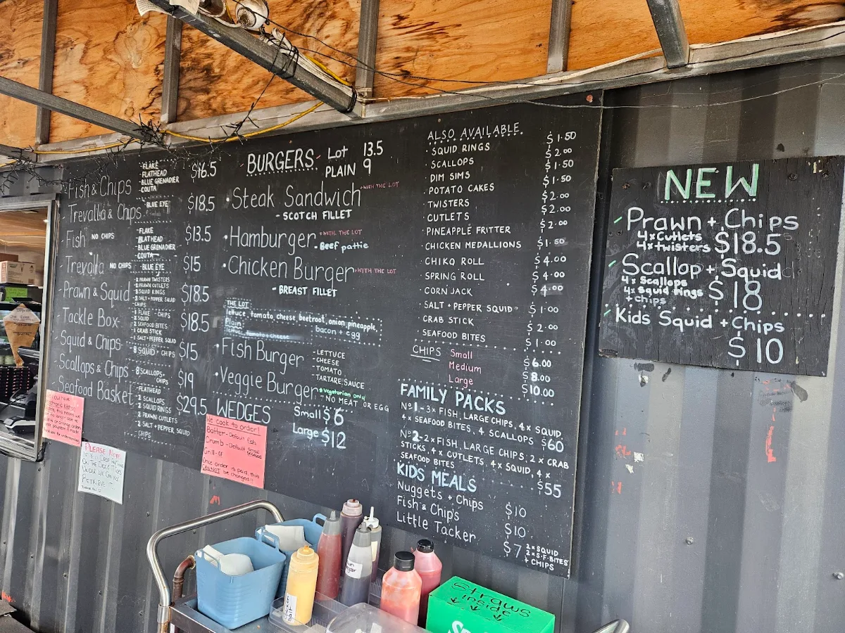 Menu, The Fish Van