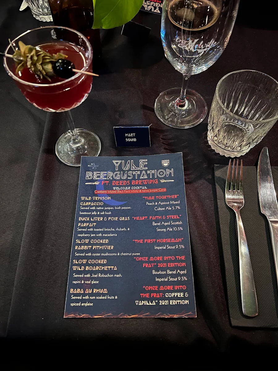Menu, Captain Melville