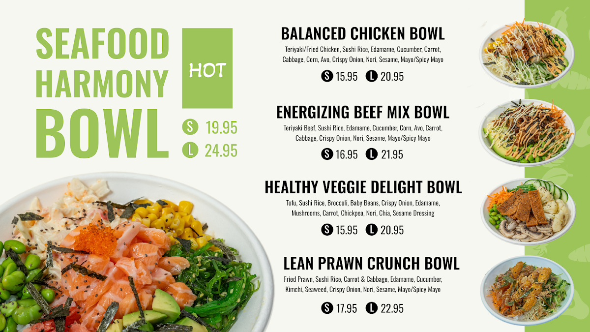 Menu, Super Green Bowl Henley