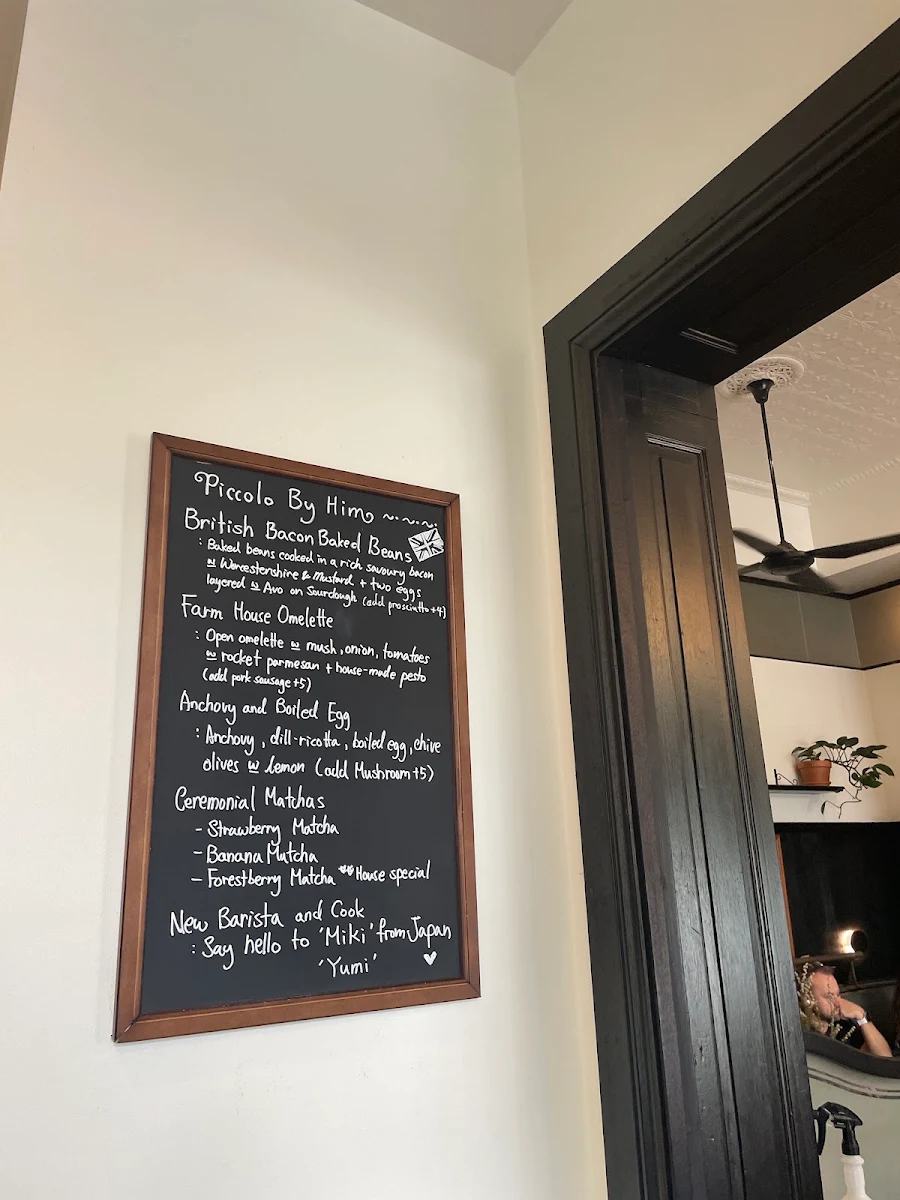 Menu, Piccolo By Him