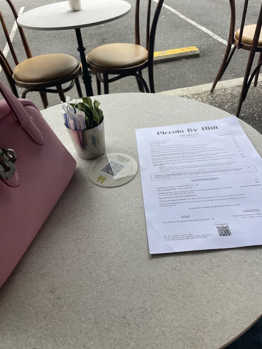 Menu, Piccolo By Him