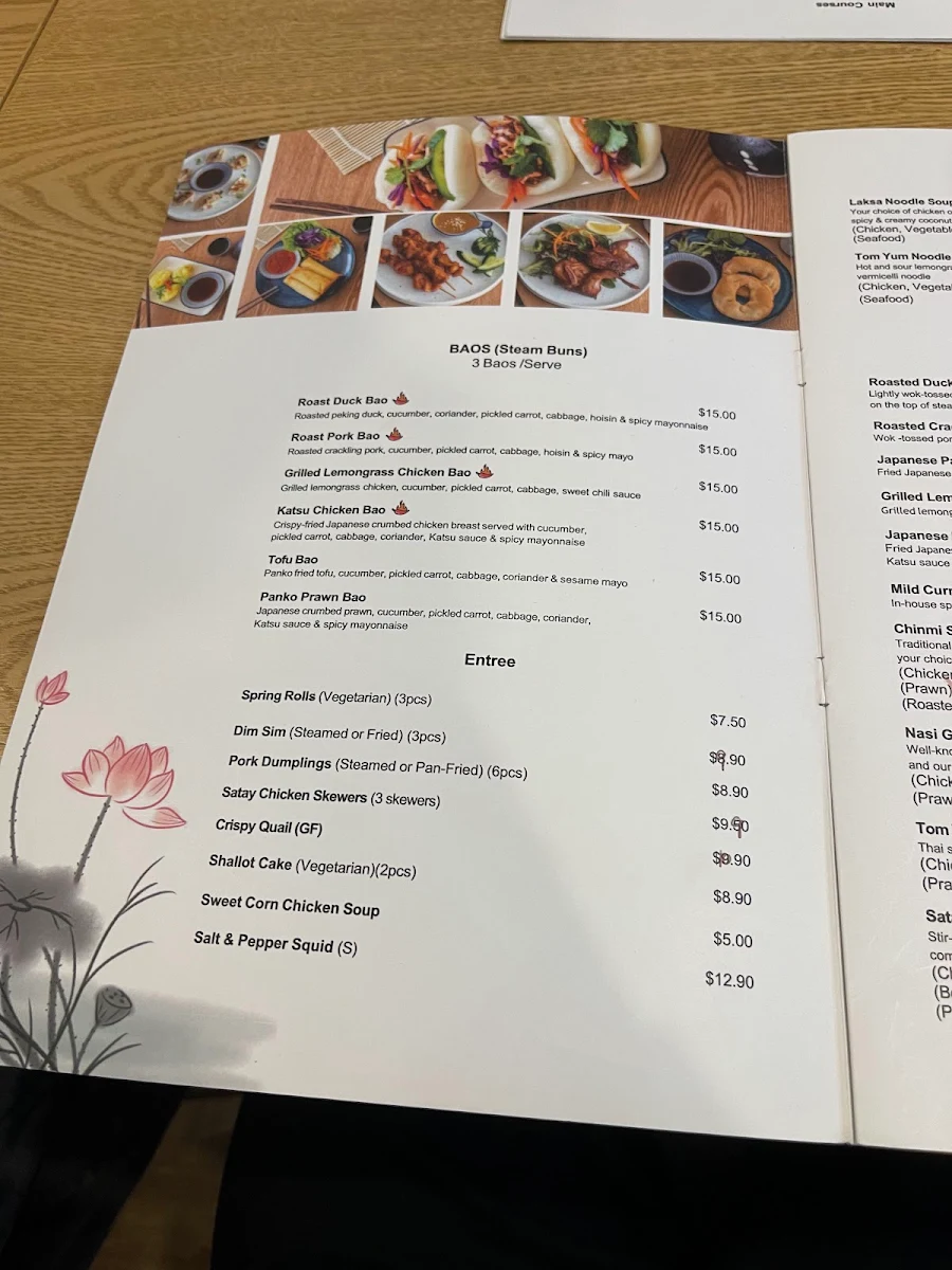 Menu, Chinmi