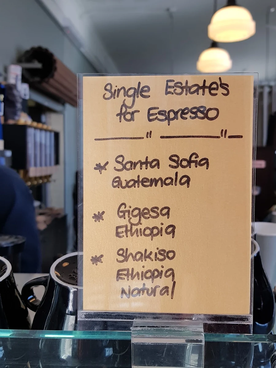 Menu, Coffee Alchemy