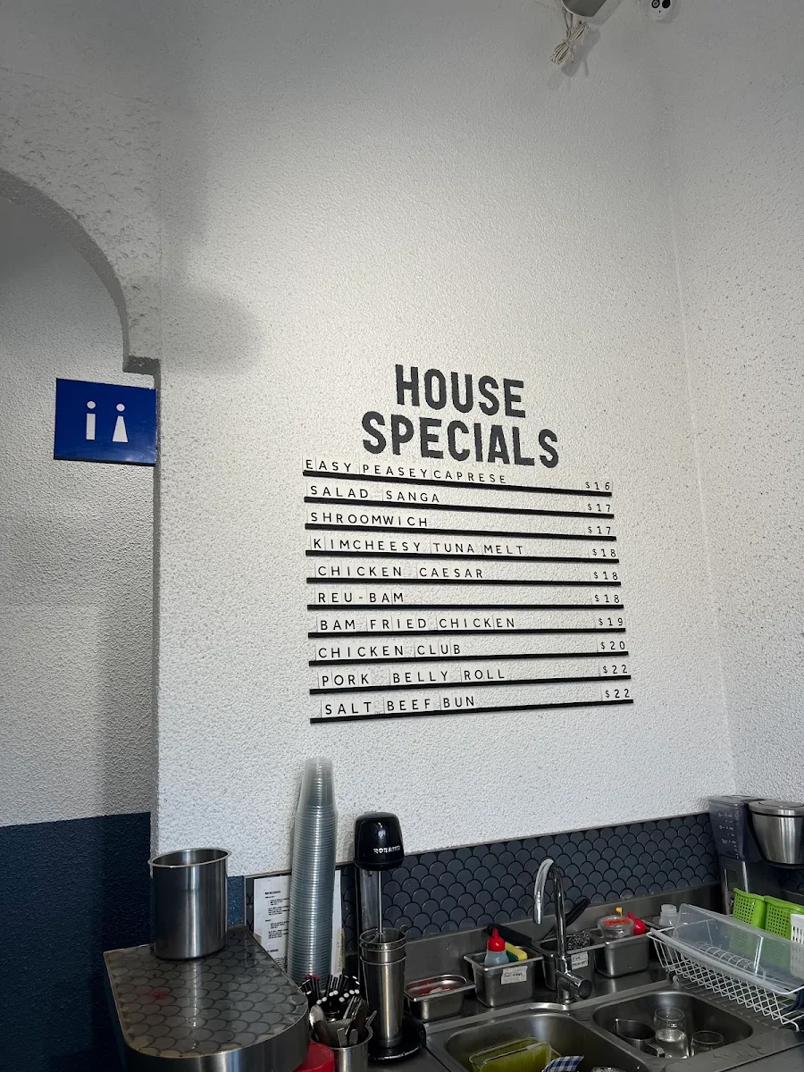 Menu, BAM