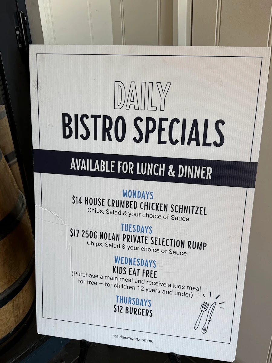 Menu, The Jeso