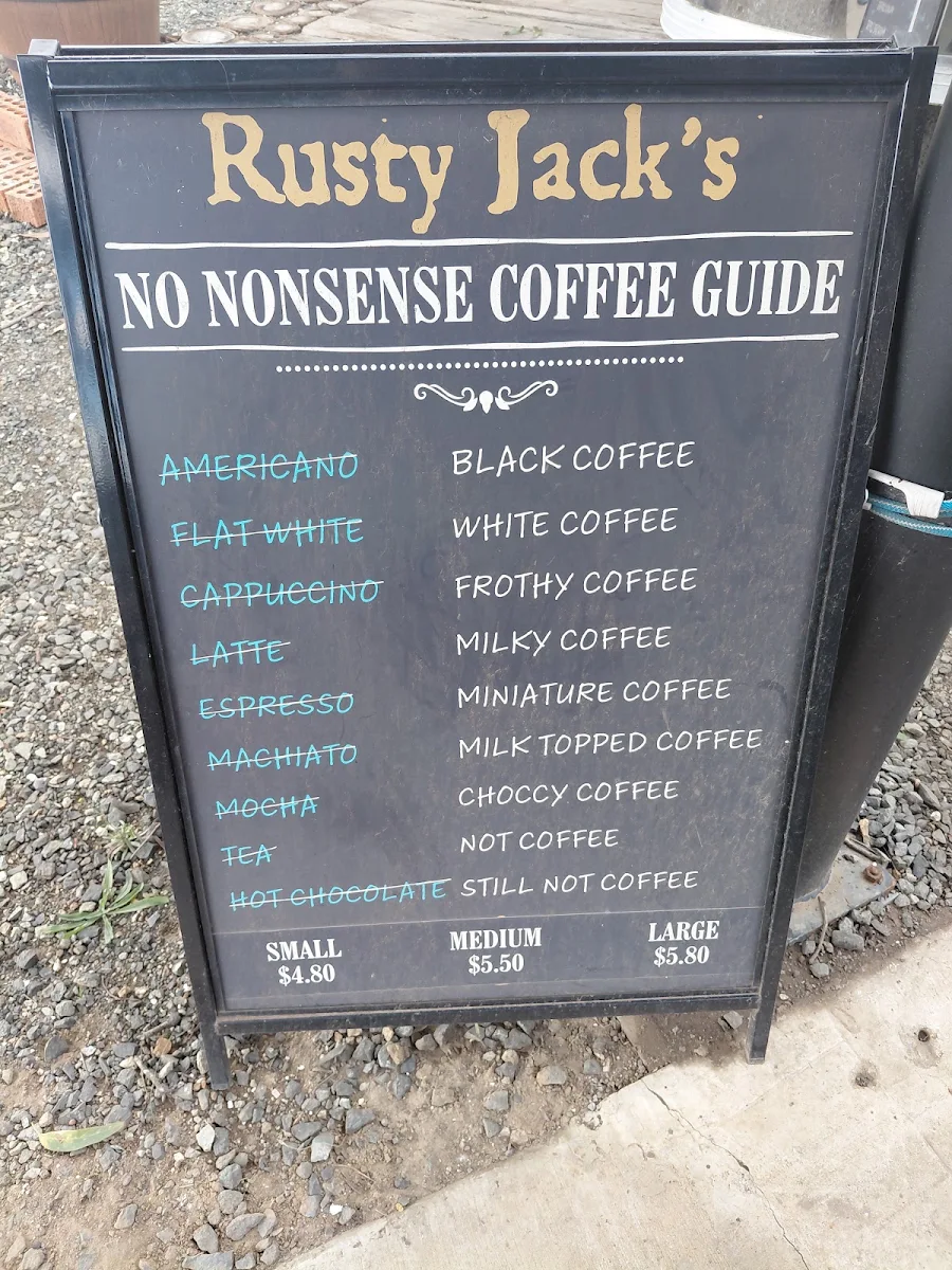 Menu, Rusty old Jacks