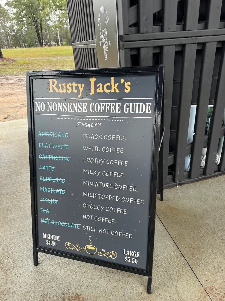 Menu, Rusty old Jacks