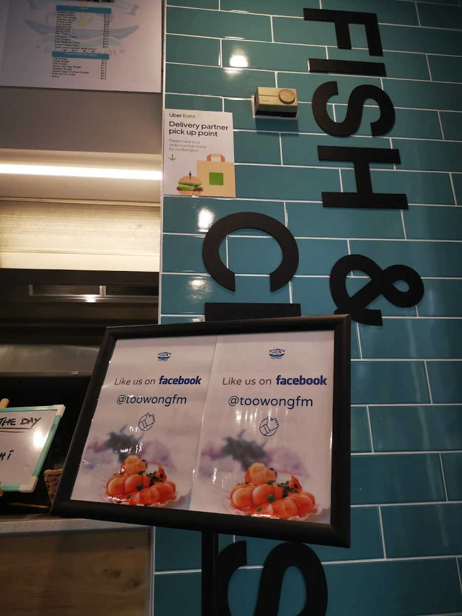 Menu, Toowong Fish Market