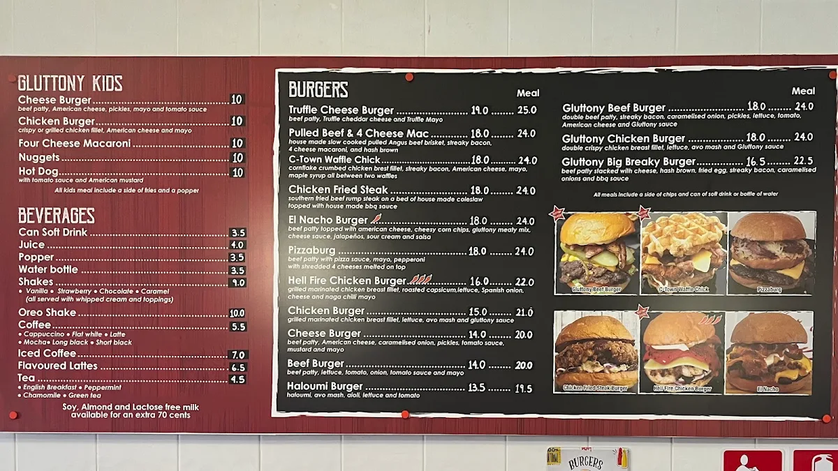 Menu, Gluttony