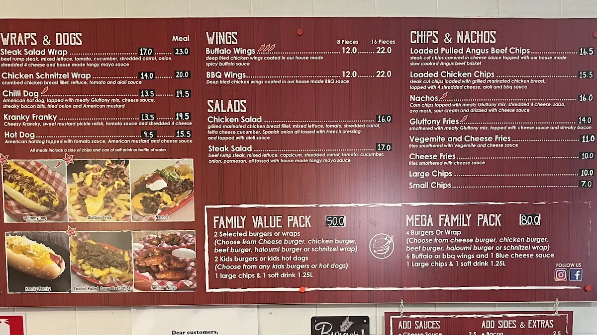 Menu, Gluttony