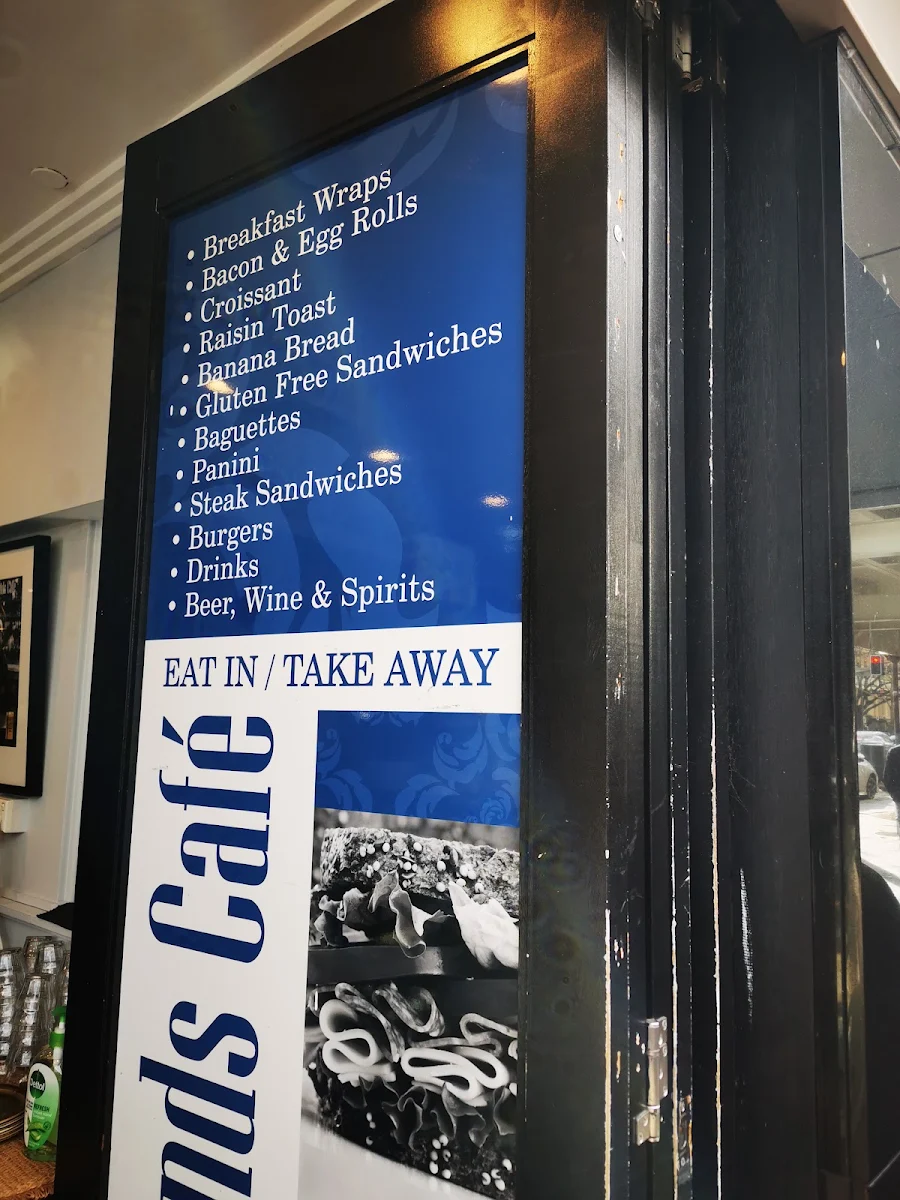 Menu, Legal Grounds Cafe