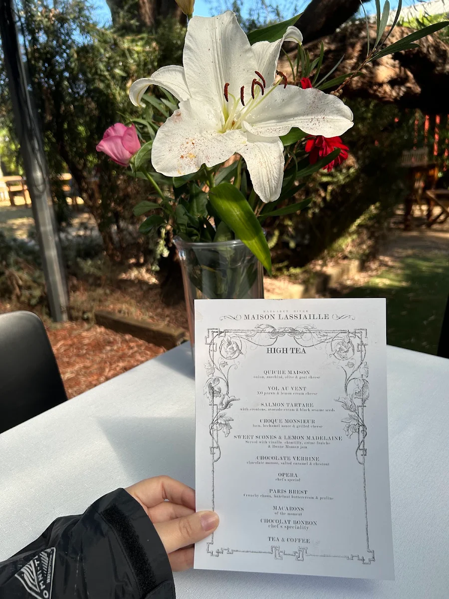 Menu, Maison LASSIAILLE - The Art of French Dessert and Chocolate