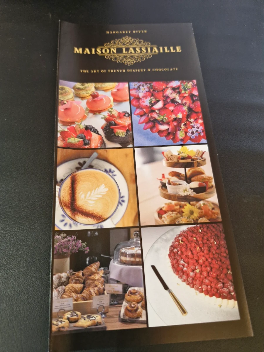 Menu, Maison LASSIAILLE - The Art of French Dessert and Chocolate