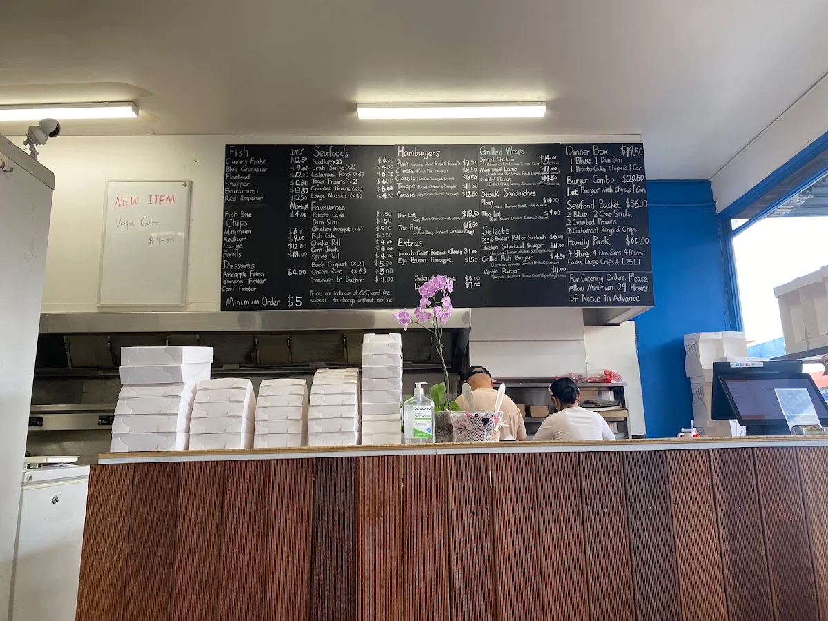 Menu, Mont Albert Fish & Chips