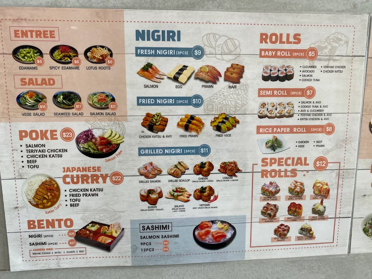 Menu, Xoi Sushi