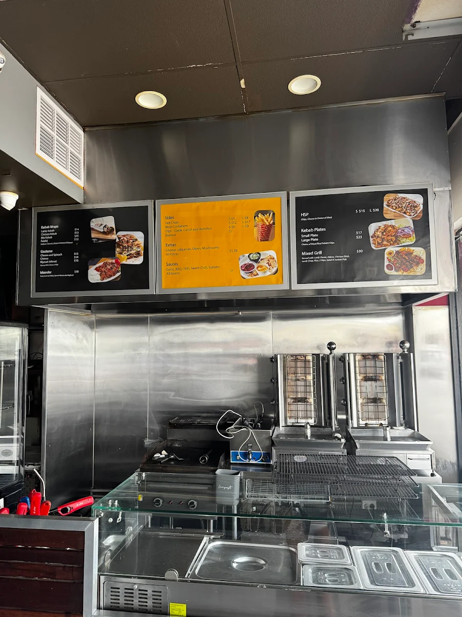 Menu, Kral Kebab House