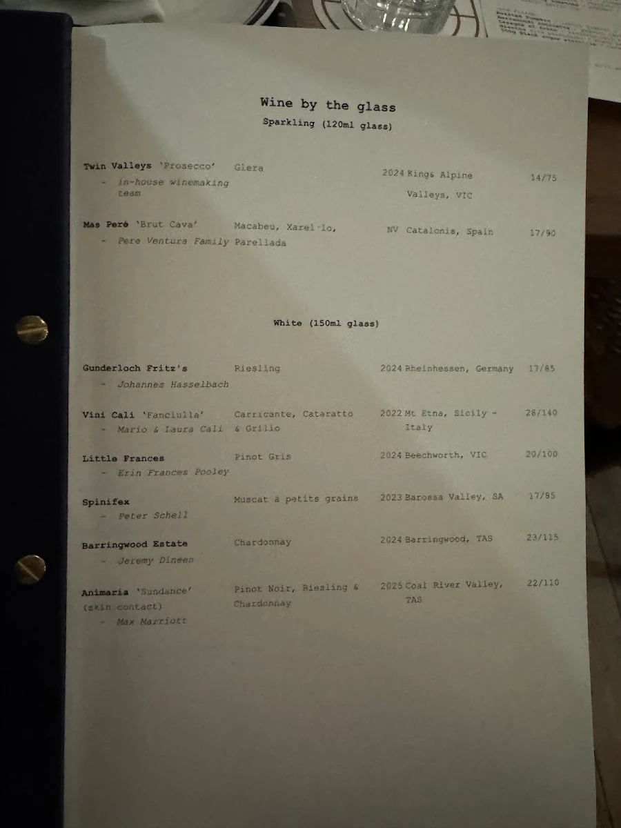 Menu, Maeve
