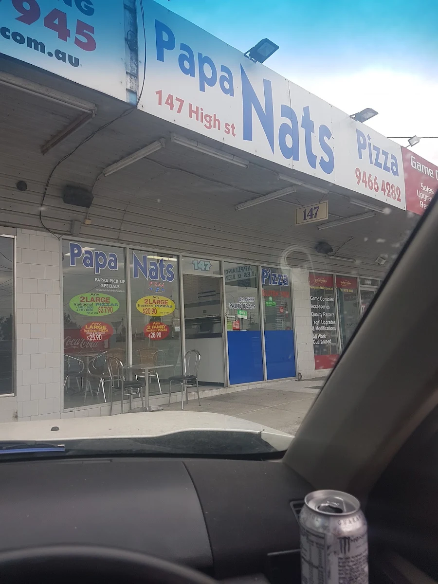 Menu, Papa Nats Pizza Pasta & Grill
