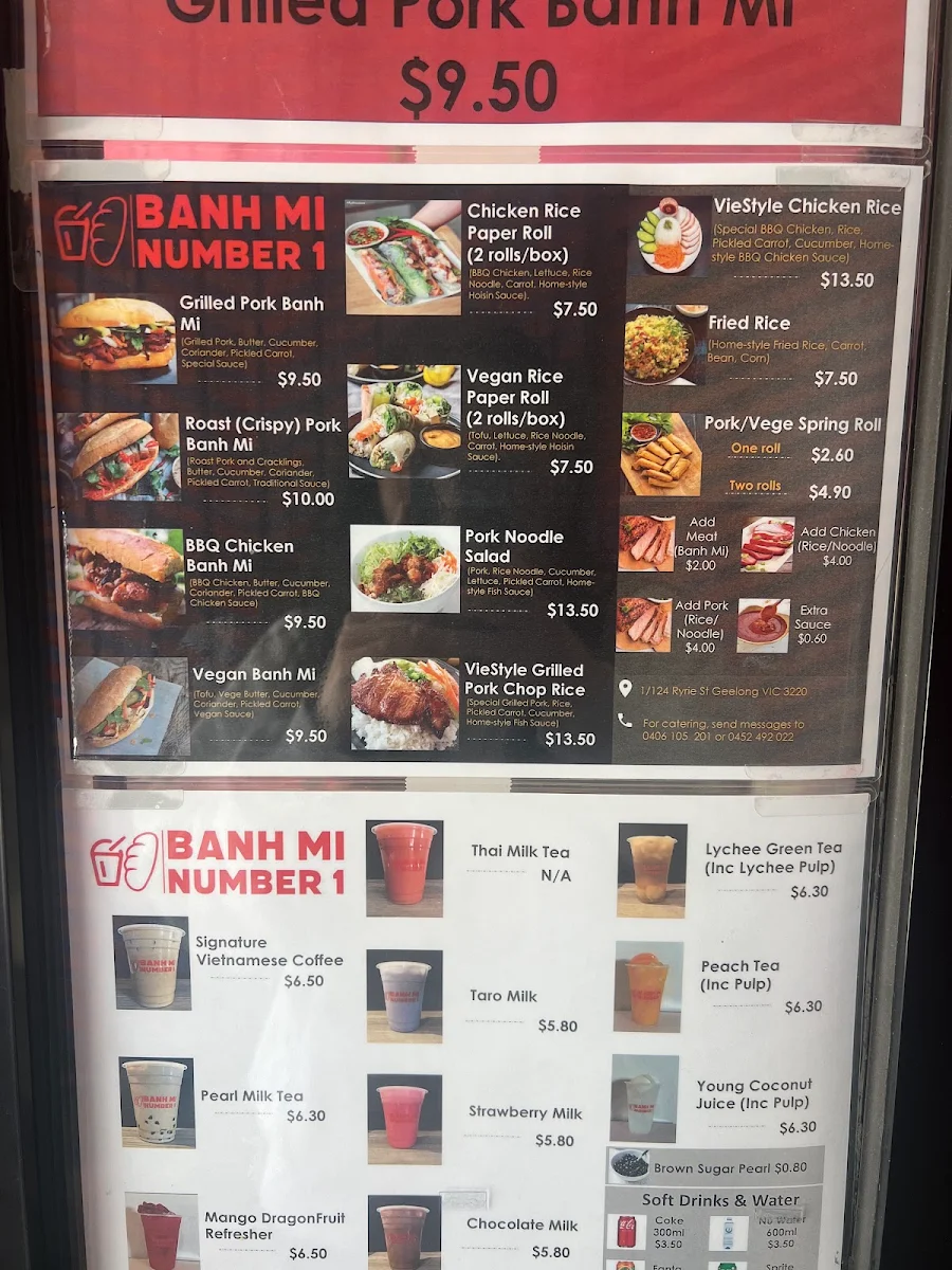 Menu, Banh Mi Number 1