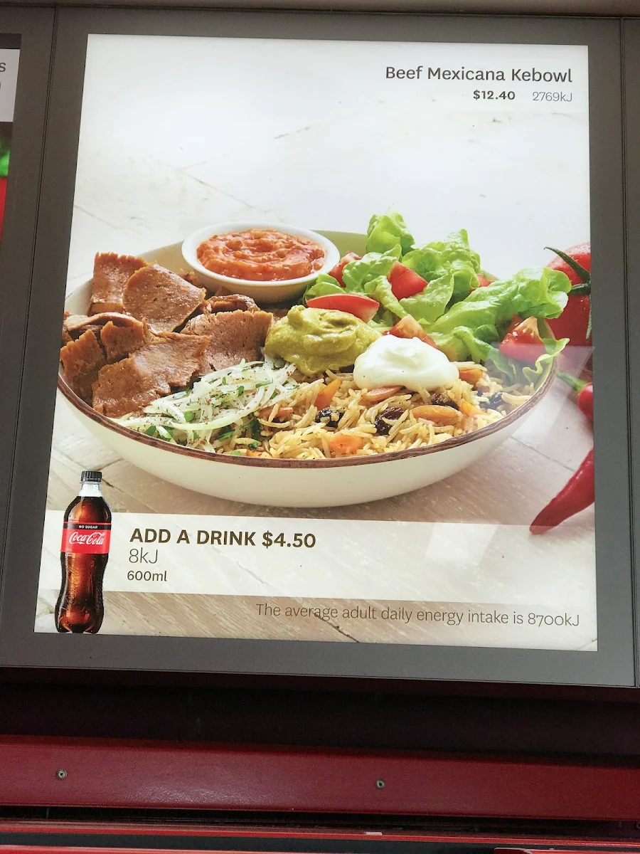 Menu, Ali Baba - Queanbeyan