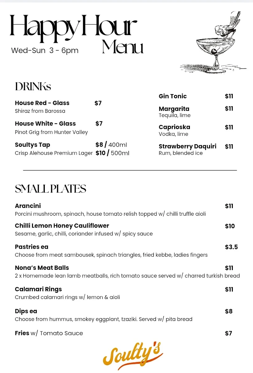 Menu, Soultys
