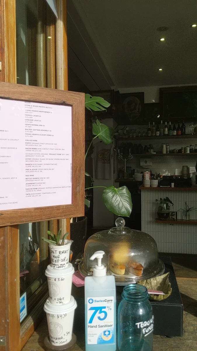 Menu, St Jude Cafe