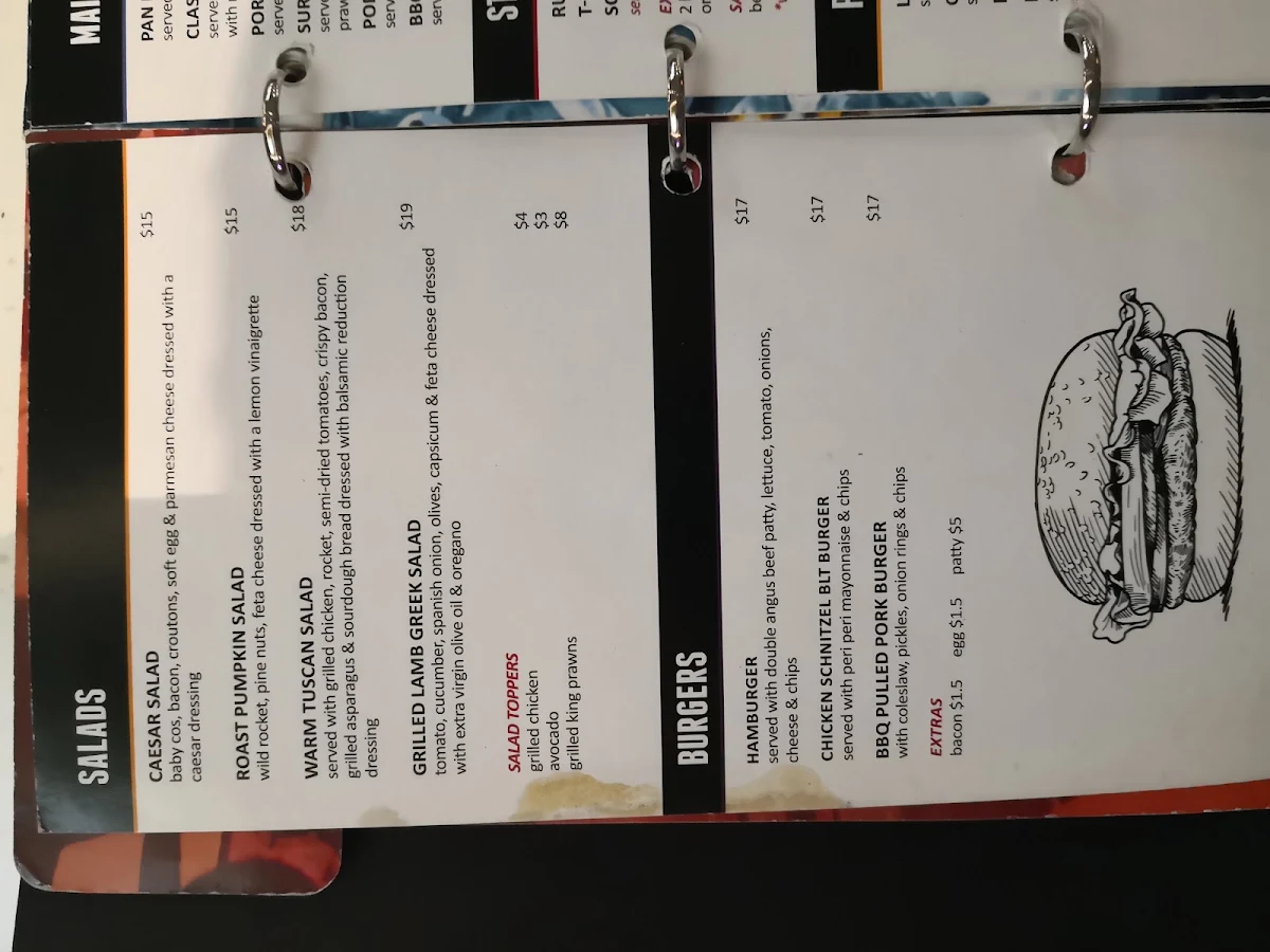 Menu, Three Swallows Hotel