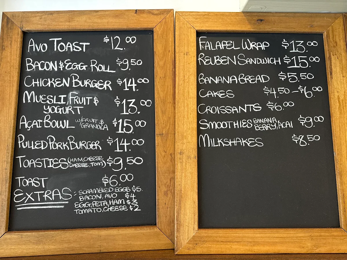 Menu, Zubi on Oaks