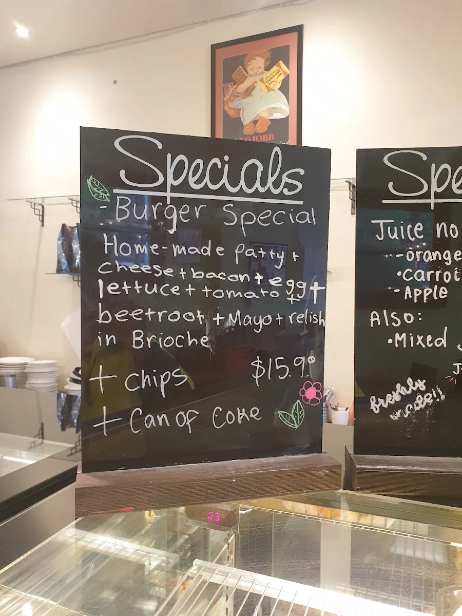 Menu, Svaks Cafe